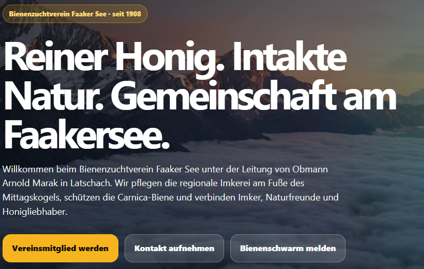 Bienenzuchtverein Faakersee Screenshot